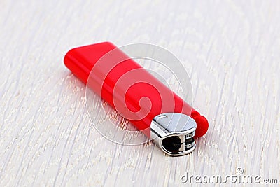 Red lighter Stock Photo