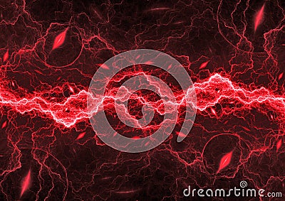Red lightning abstract Stock Photo
