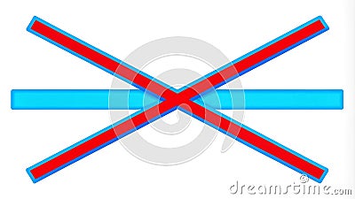 The Red Line: A Visual Depiction of the Boundaries of Artificial Intelligence AI generated Stock Photo