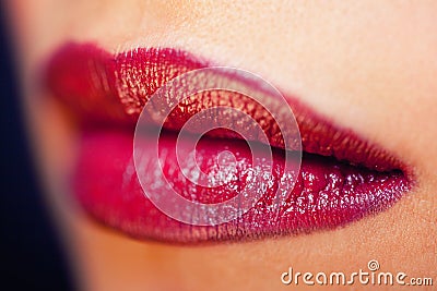 Red lips Stock Photo