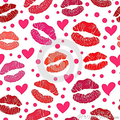 Love Hearts Seamless Pattern. Doodle Heart. Romantic Background Stock ...