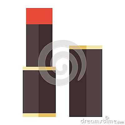 Red lipstick vector illustration. Vector Illustration