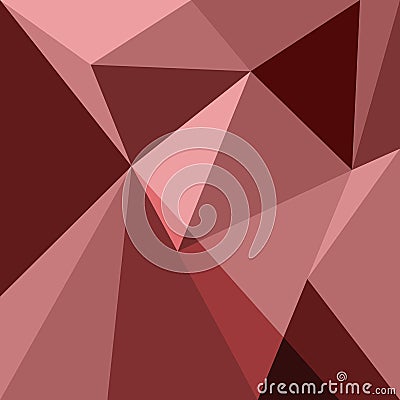 Red low poly design element background Vector Illustration