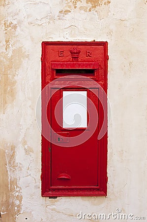 Red mail box, Malta Stock Photo