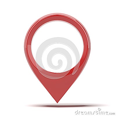 Red Map pointer icon Stock Photo