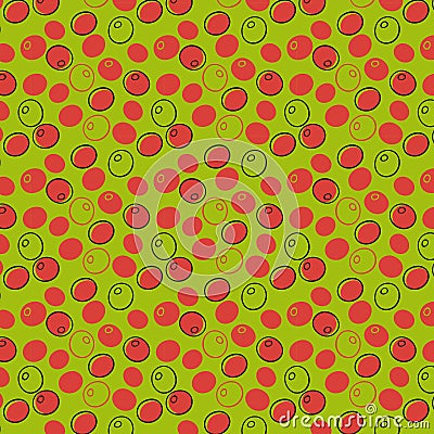 Red martini bianco olives on a green background style pattern Stock Photo