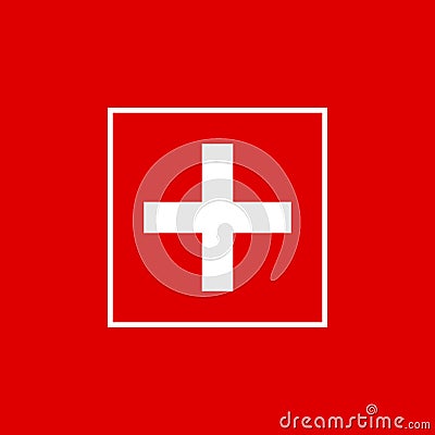 Red Medical Plus Health Digital Logo Design Vector Vector Illustration