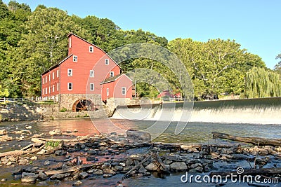 Red Mill, Clinton, New Jersey USA Stock Photo