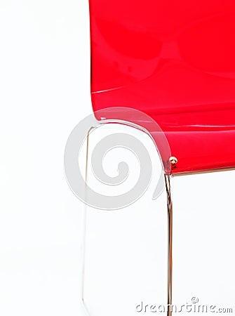 Red modern chair Stock Photo