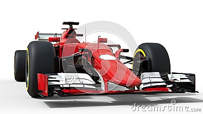 Red modern formula racing car Stock Photo