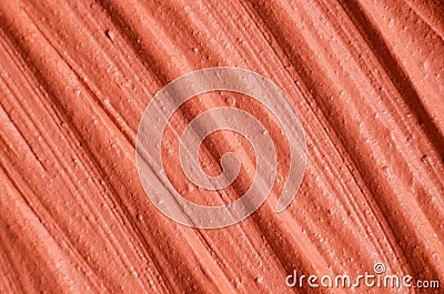 Red moroccan cosmetic clay rhassoul, facial mask, face cream, body wrap, hair shampoo texture close up, selective focus. Stock Photo