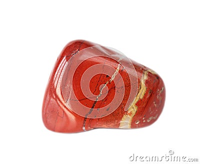 Red natural jasper stone Stock Photo