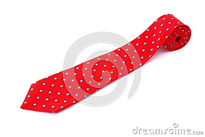 Red neck tie Stock Photo