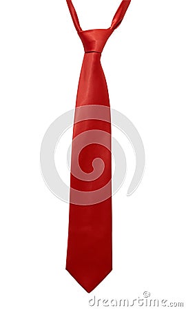 Red necktie Stock Photo