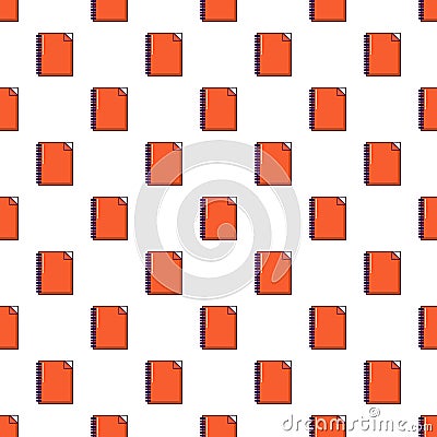 Red notebook pattern seamless Vector Illustration