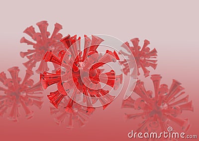 Novel coronavirus illustration Stock Photo