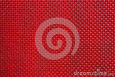 Red nylon fabric pattern texture. Stock Photo