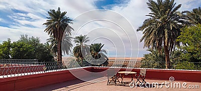 The red oasis Timimoun in Algeria Stock Photo