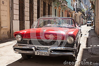 Red old car Editorial Stock Photo