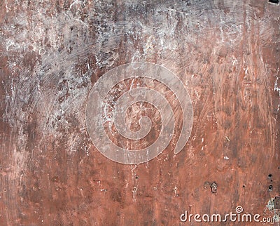 Red old vintage aged cement street rusty grunge Stock Photo