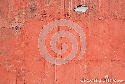 Red old vintage aged cement street rusty grunge Stock Photo