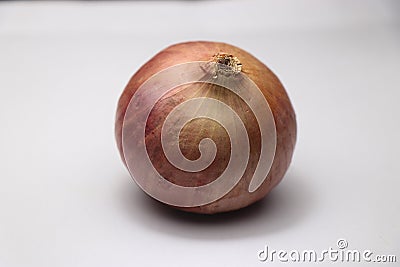 Red onion on white background Stock Photo