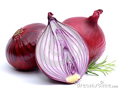 Red onions Stock Photo