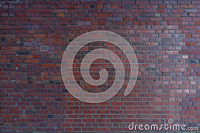 Red and orange tone vintage Bumpy, rough and old brick texture. Stock Photo