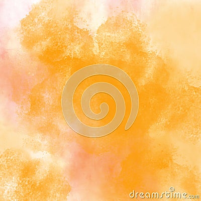 Red, orange and yellow abstract watercolor painting textured background, fall, autumn backgrounds Stock Photo