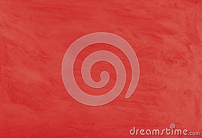 Red painted textured abstract background with brush strokes in gray and black shades. Stock Photo