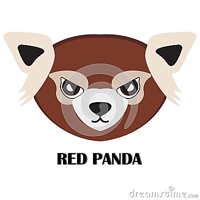 Red Panda Logo Vector Illustration