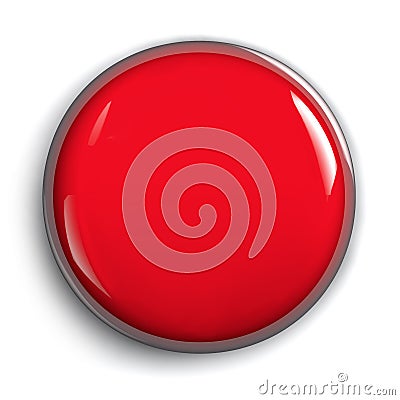 Red Panic Attack Alarm Button Stock Photo