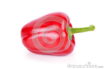 Red paprika isolated on white background Stock Photo