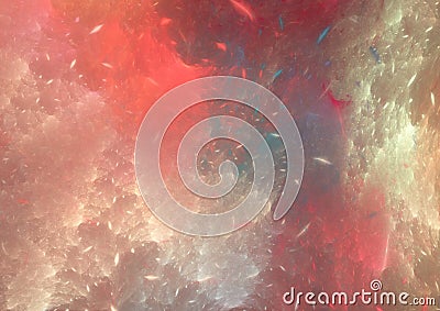 Red pastel fractal background Stock Photo