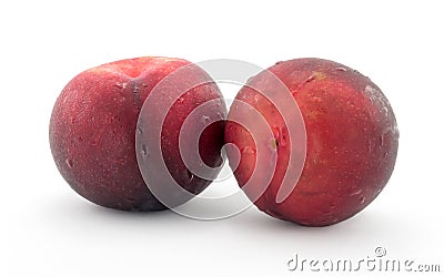 Red peach Stock Photo