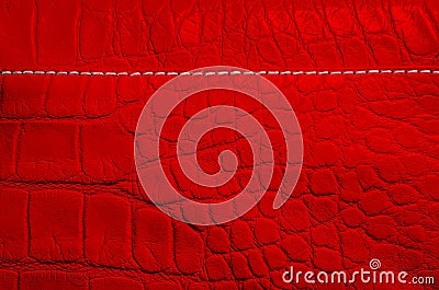 Red pearl texture of reptile skin Stock Photo