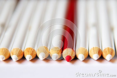 Red Pencil Stock Photo