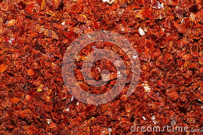 Red Pepper Grind Macro Stock Photo