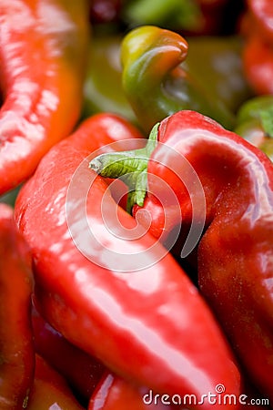 Red peppers Stock Photo