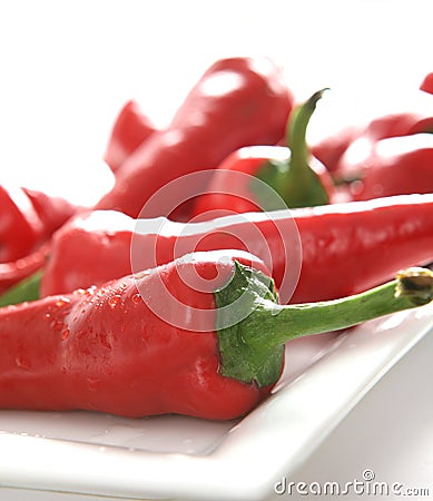 Red peppers Stock Photo