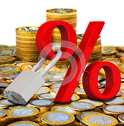 Fixed interest rate Stock Photo