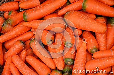 Red pile of carrots Stock Photo