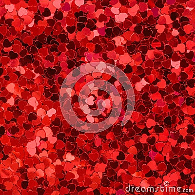 Red and pink hearts background Stock Photo