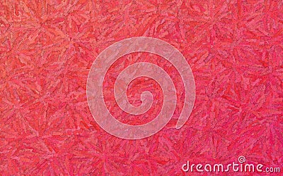 Red and pink Textured Impasto background illustration. Cartoon Illustration