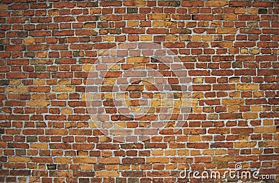 Red / pink wall (background, wallpaper, bricks) Stock Photo