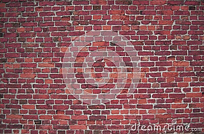 Red / pink wall (background, wallpaper, bricks) Stock Photo