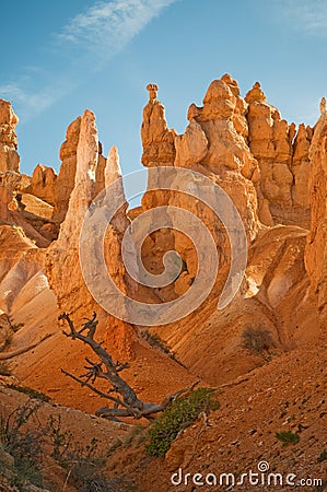 Red pinnacles (hoodoos) of Bryce Canyon Stock Photo