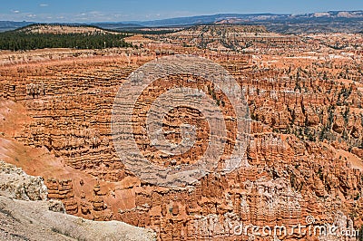 Red pinnacles (hoodoos) of Bryce Canyon, Utah, USA Stock Photo