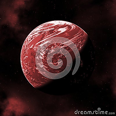 Red Planet Stock Photo