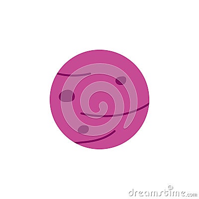 Red Planet colored icon. Element of web icon for mobile concept and web apps. Colored isolated Red Planet icon can be used for web Stock Photo